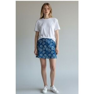 Tranquility by Colorado Clothing Blue Floral Mandala Active Skort Small S